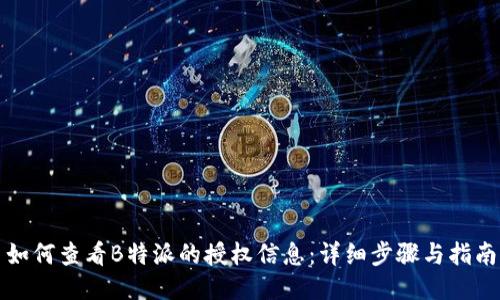 如何查看B特派的授权信息：详细步骤与指南
