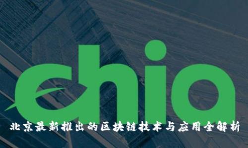 北京最新推出的区块链技术与应用全解析